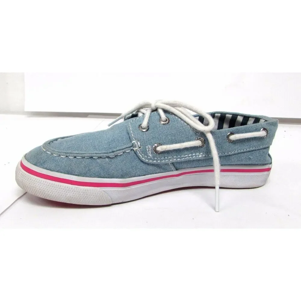 Sperry Top Sider Bahama Denim childs size 3.0 M shoes comfort girls shoes